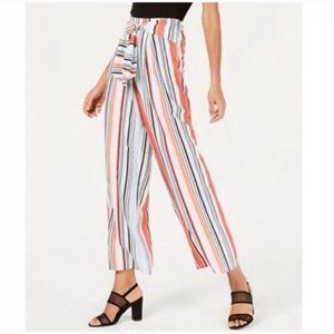 Bar III Striped Faux Split Tie Casual Trousers | 2
